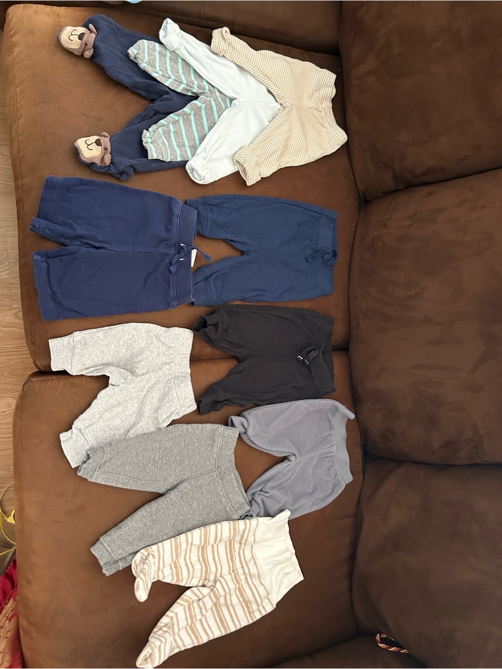 Newborn Neutral & Navy Pants Bundle - Mixed colors